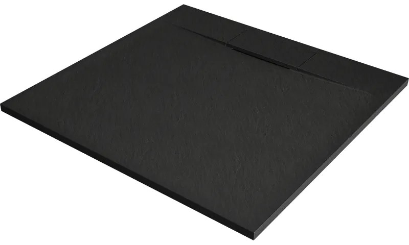 Mexen Otto SMC 80 x 80 cm-es, fekete színű, négyzet alakú zuhanytálca - 4N708080