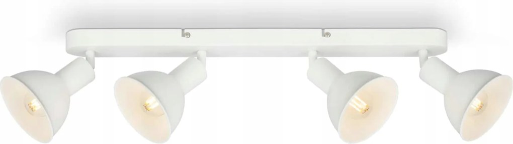 Fehér spotlámpa mennyezetre Briloner Brilo 2674-046, 4x E14, 55 cm