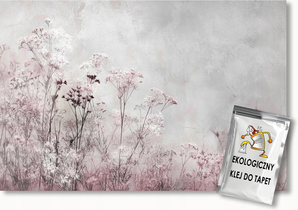 Fotótapéta Flizelina Fal Beton Rózsa Természet Növények Virágok 150x105 ragasztó