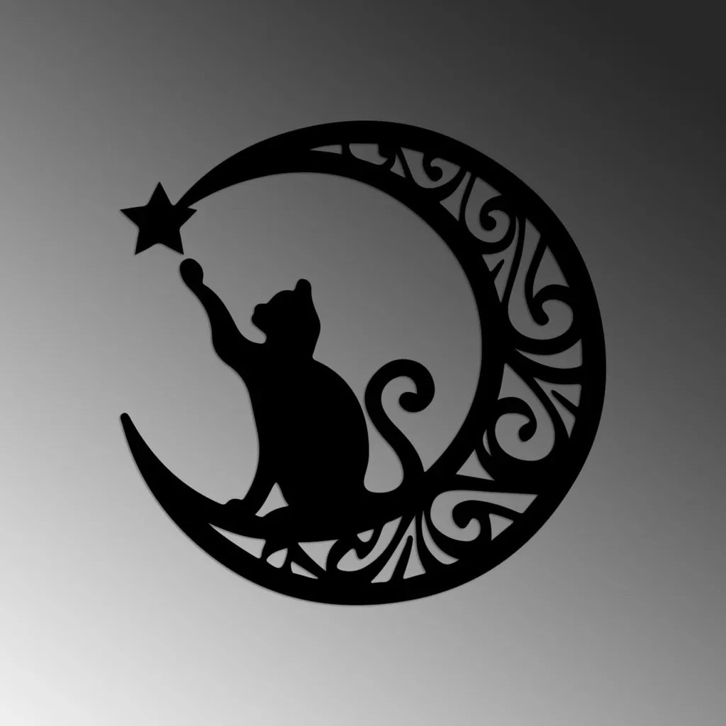 Cat fém fali dekoráció, 55×55 cm – TR891TNL3524