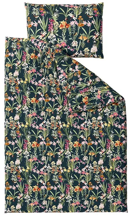Pamut ágynemű MYSTIC GARDEN sötétzöld Ágyneműhuzat mérete: 70 x 90 cm | 140 x 220 cm