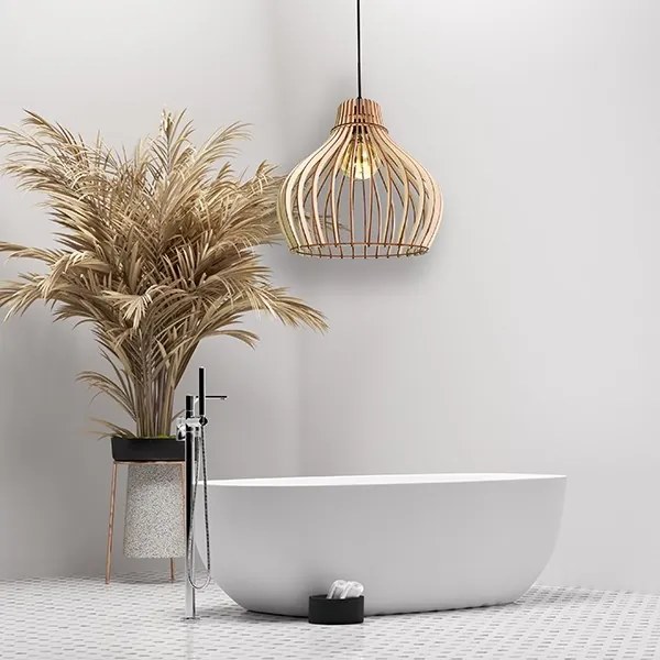 Csillár zsinóron BARREL 1xE27/24W/230V átmérő 38 cm