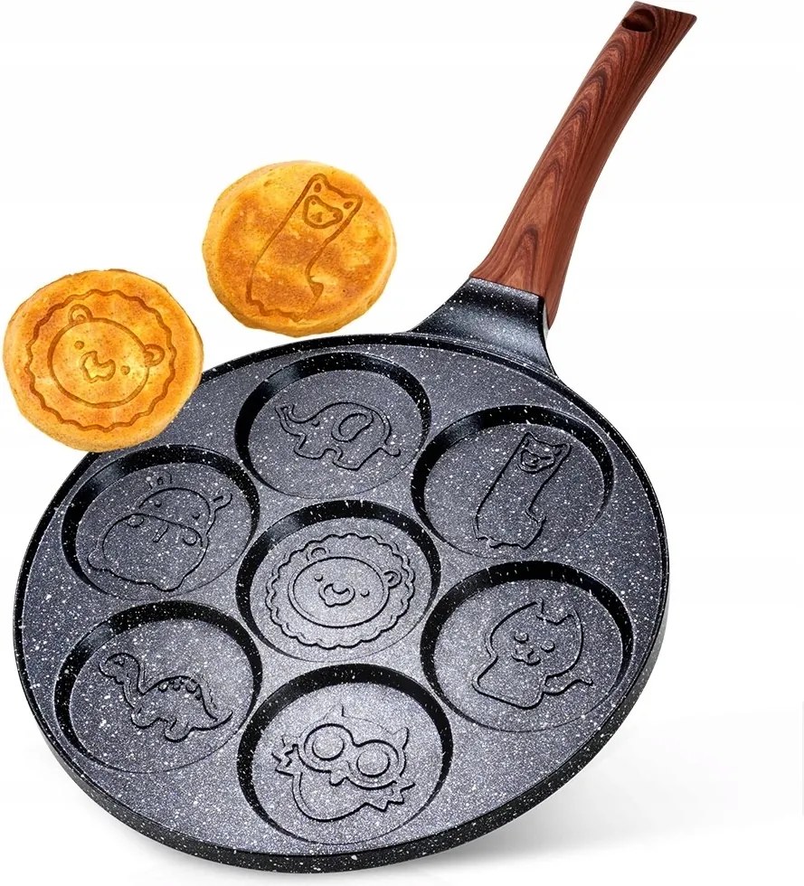 Tojás- és palacsintasütő serpenyő Vilde Black Line 26 cm Gránit