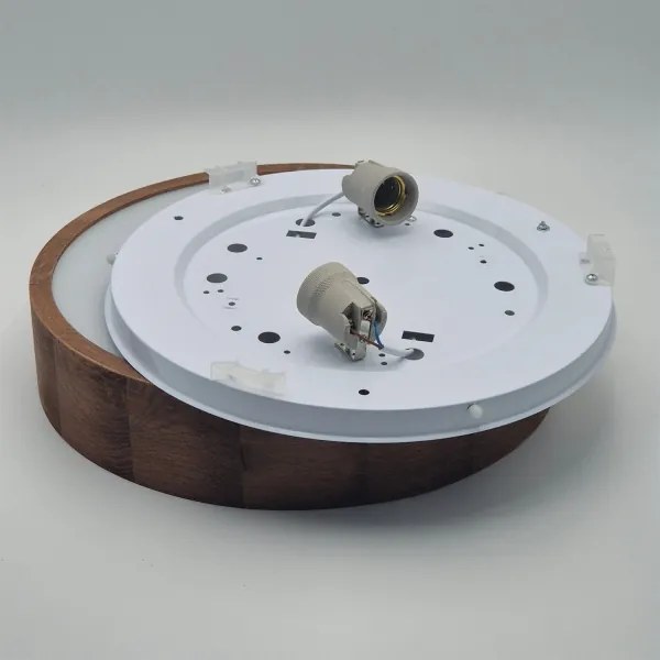 Brilagi - CARVALHO LED RGBW dimmelhető mennyezeti lámpa, 2xE27/15W/230V, Wi-Fi, tölgy, átm. 37,5 cm