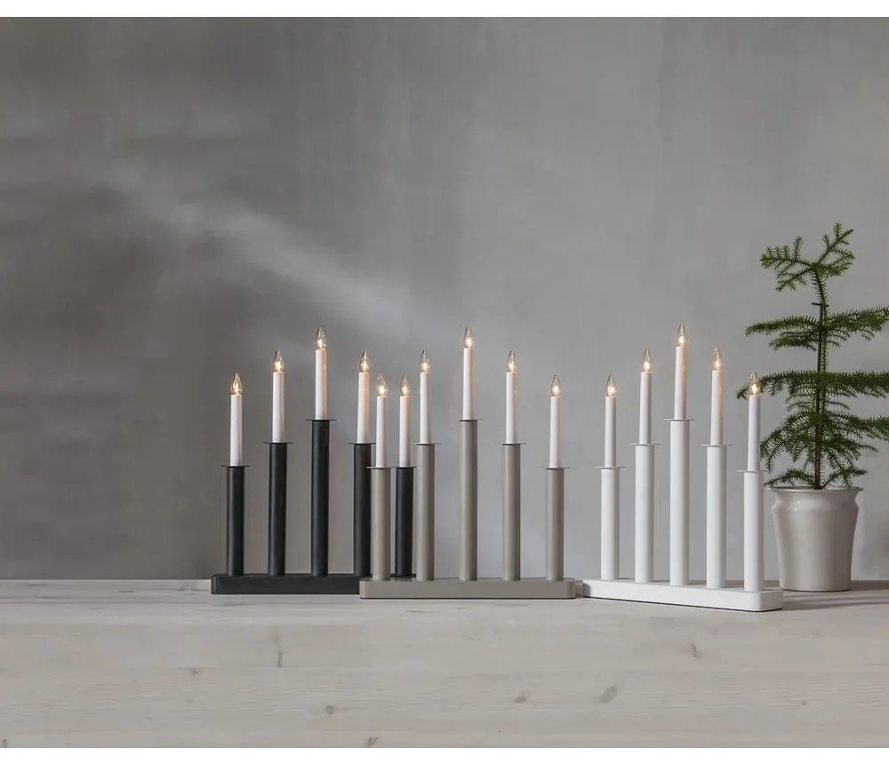 Fehér karácsonyi fénydekoráció Plate – Star Trading