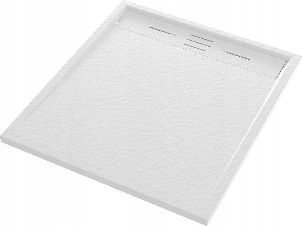 Zuhanytálca Téglalap Alakú 90 x 80 CM Fehér Viva Kompozit