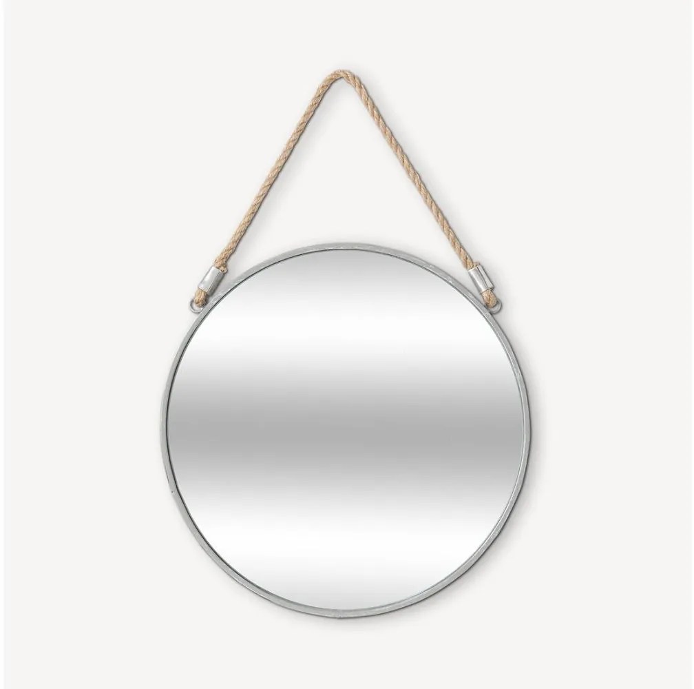 Atmosphera - Fali tükör EDEN átm. 38 cm ezüst