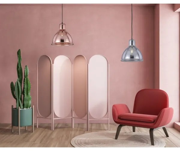 Klausen 111012 - Csillár zsinóron CREATE 1xE27/11W/230V rose gold