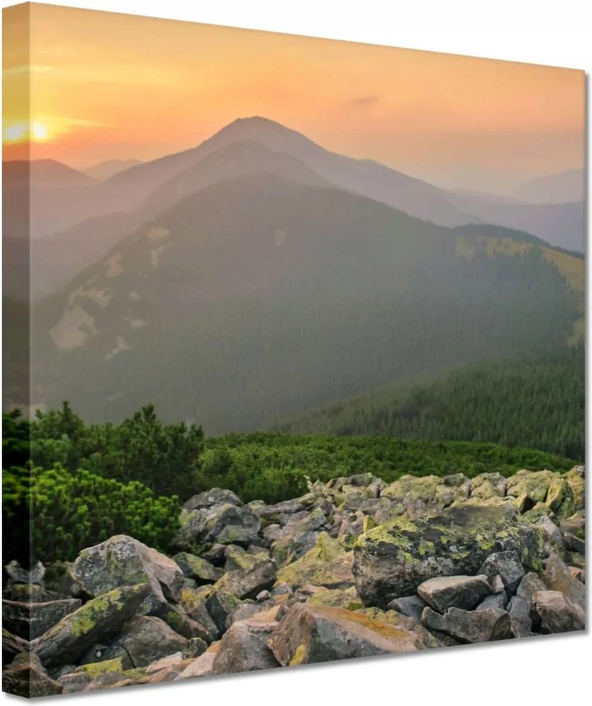 Vászonkép 60x60 Hegyi táj Tájkép