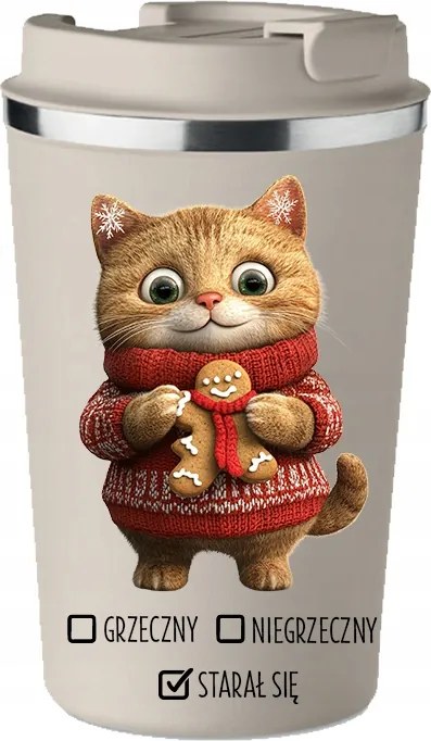 Thermo bögre karácsonyi ajándék Udvariatlan vicces cica