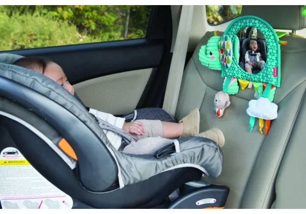 Infantino - Akasztós játék tevékenységekkel és tükörrel elefánt