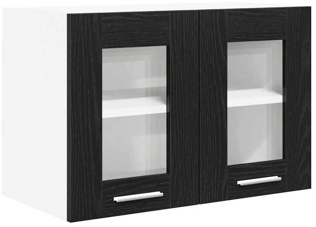 Függő szekrény Riga 2 pcs Fekete tölgy 60 x 31 x 40 cm Faanyag