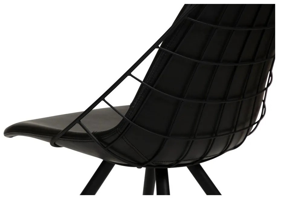 Sway fekete műbőr étkezőszék - DAN-FORM Denmark