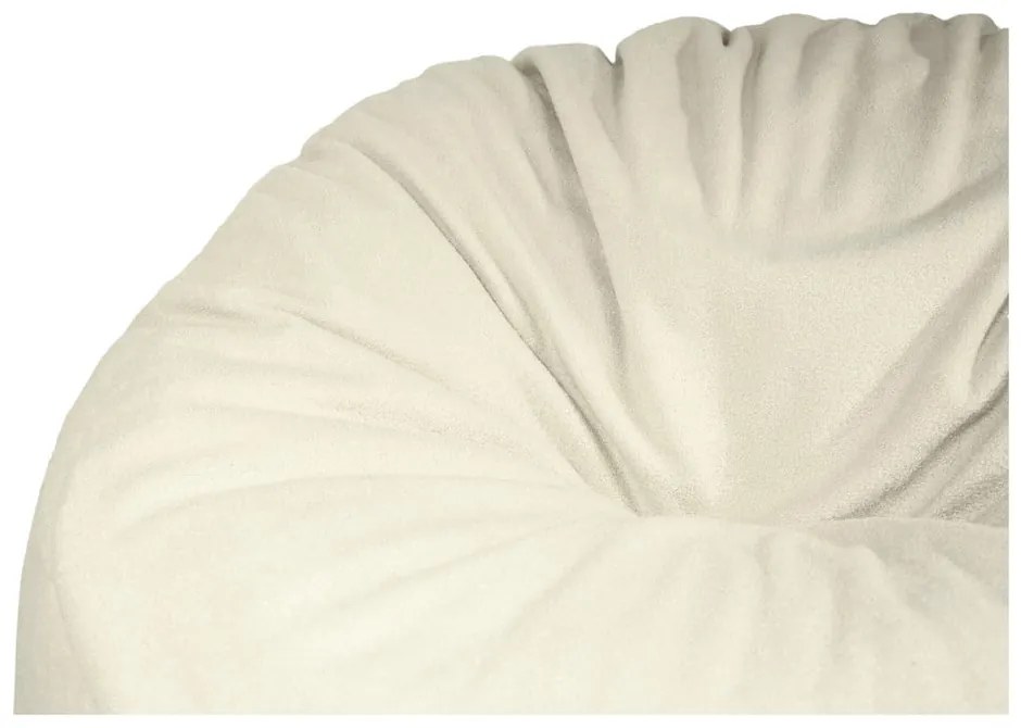 Krémszínű buklé babzsákfotel Om 135 – SLOWDOWN