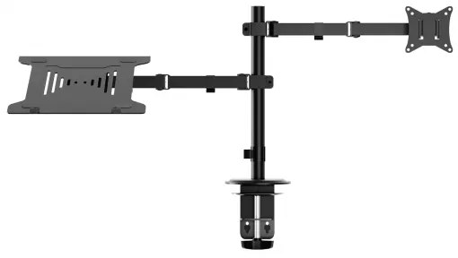 Állítható monitor és laptop tartó LEVANO fekete