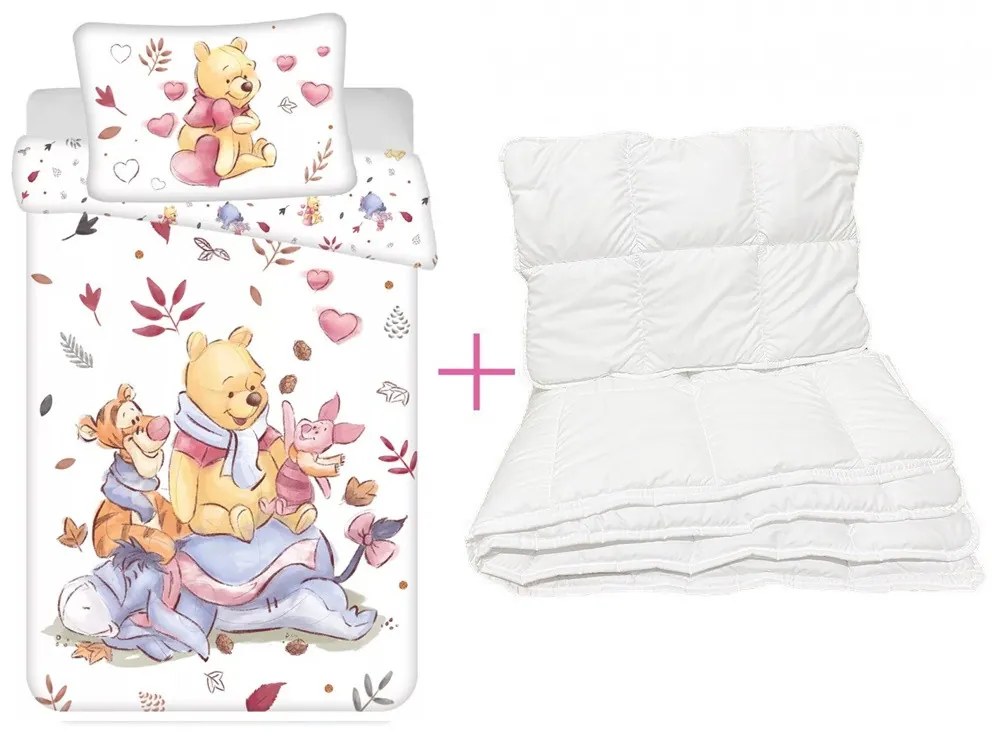 Disney Micimackó ovis ágynemű szett (white)