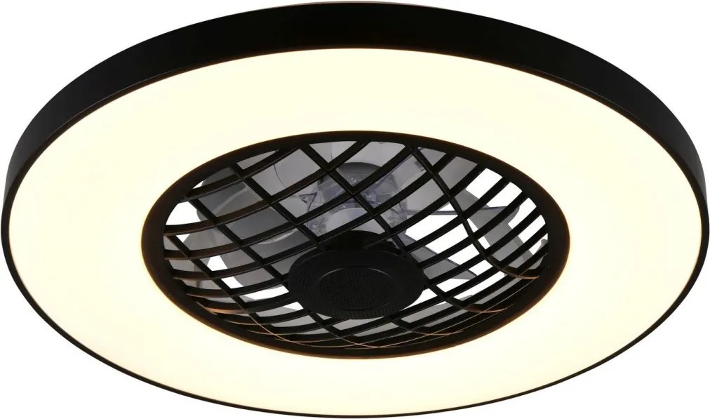 TRIO R64462102 LINKÖPING Ventilátoros lámpa Fekete LED IP20