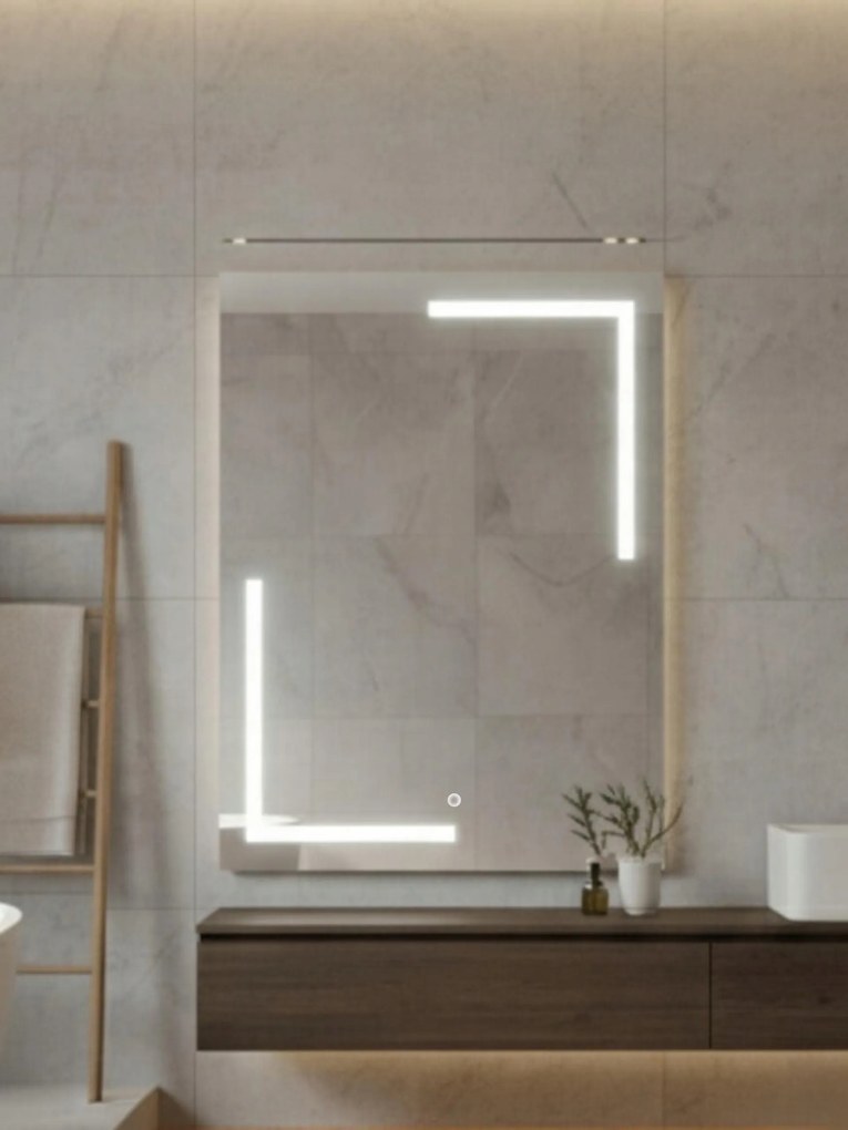 Via Lactea Led tükör|90x90cm|Érintőképernyő|Neut. 4000k|Made in PL|Öltözőbe