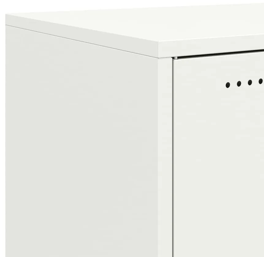 fehér acél tálalószekrény 68x39x72 cm