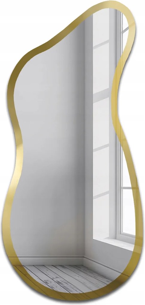 Angelit II Shine organikus tükör tükörkeretben arany fényes 61x140