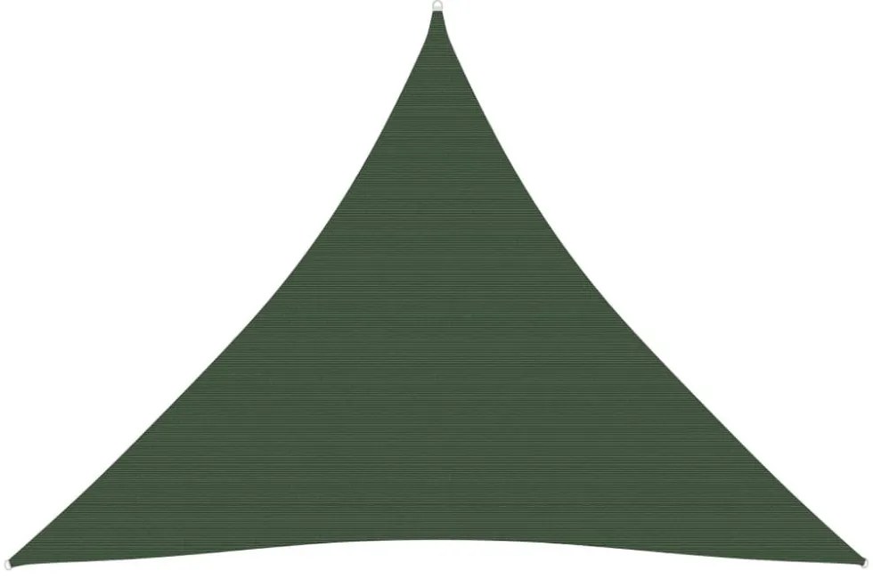 sötétzöld HDPE napvitorla 160 g/m² 4,5 x 4,5 x 4,5 m