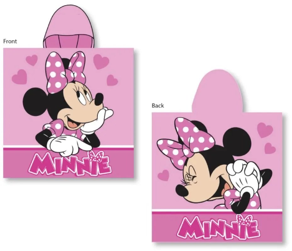 Gyerek poncsó MINNIE MOUSE 55x110cm Faro