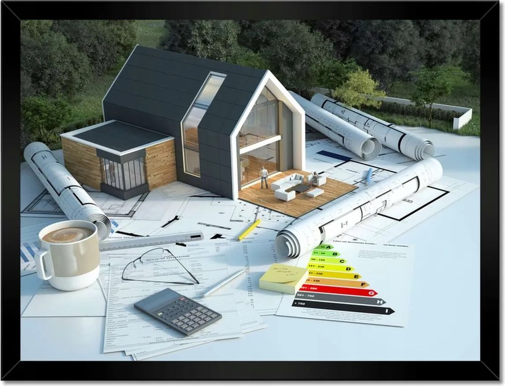 Poszterek keretben 40x30 Otthon design építés kávé