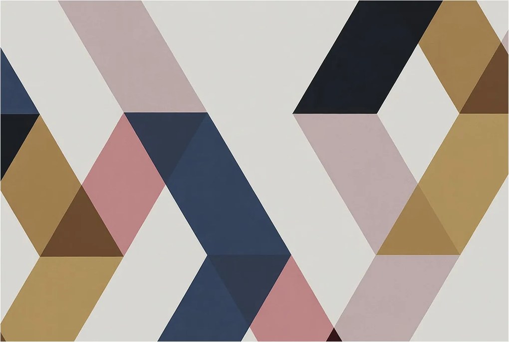 Dekoratív fotótapéta falra Könnyű összeszerelés Színes rombuszok 104x70 Ragasztó