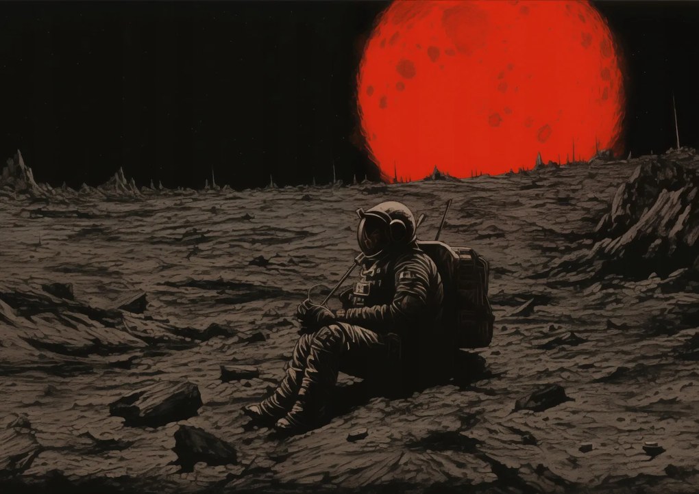 Poszter 42x29,7cm Magány az űrben