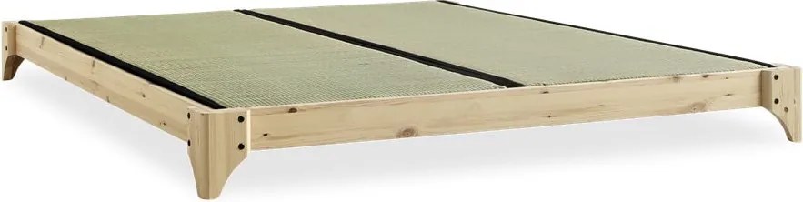 Borovi fenyő franciaágy ágyráccsal 140x200 cm Elan – Karup Design