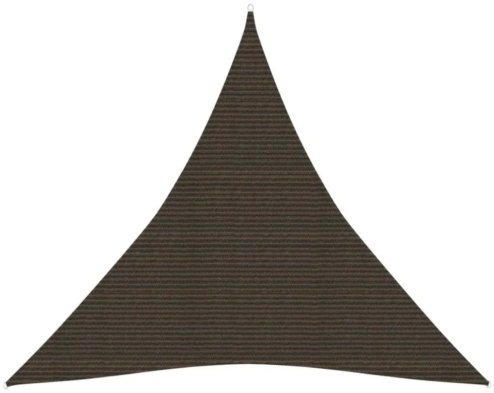 barna HDPE napvitorla 160 g/m² 3,6 x 3,6 x 3,6 m
