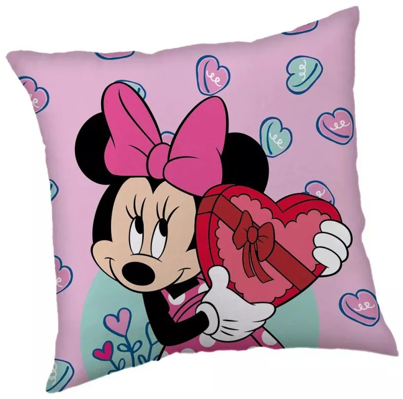 Disney Minnie Purple párnahuzat 40x40 cm Velúr