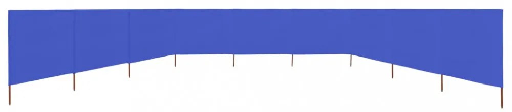 azúrkék 9 paneles szövet szélfogó 1200 x 120 cm