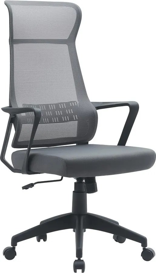 Szürke kárpitozott irodai szék Hoboken – Yes Everyday