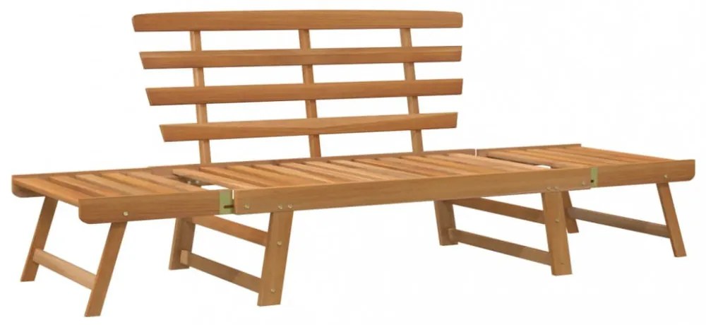 2 az 1-ben tömör akácfa kerti pad 190 cm