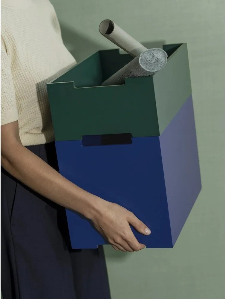 Kék tárolódoboz 25x39x27 cm Kasane L – Blomus