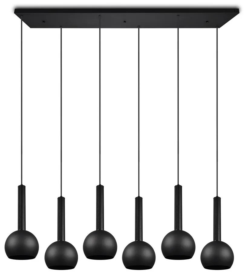 Fekete függőlámpa Ciliana – CINQUE