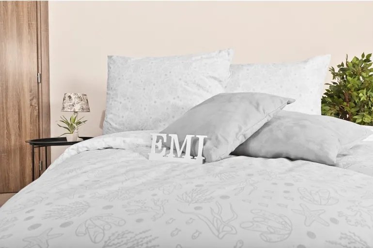 EMI Sea szürke pamut ágyneműhuzat