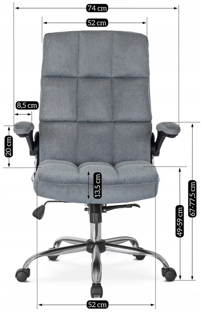 Irodai Forgószék Szürke Árnyalatban. LONDON