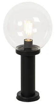 Kültéri állólámpa fekete műanyag gömbbel 50 cm IP44 - Sfera
