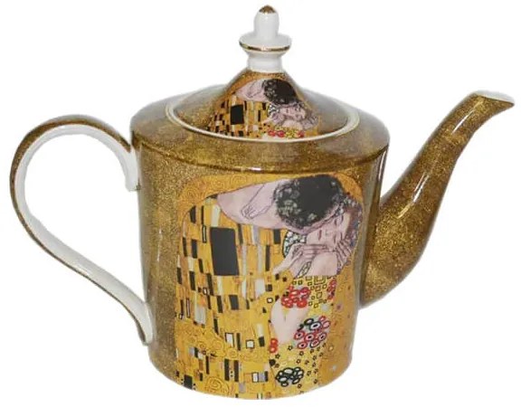 Klimt porcelán teáskanna A Csók