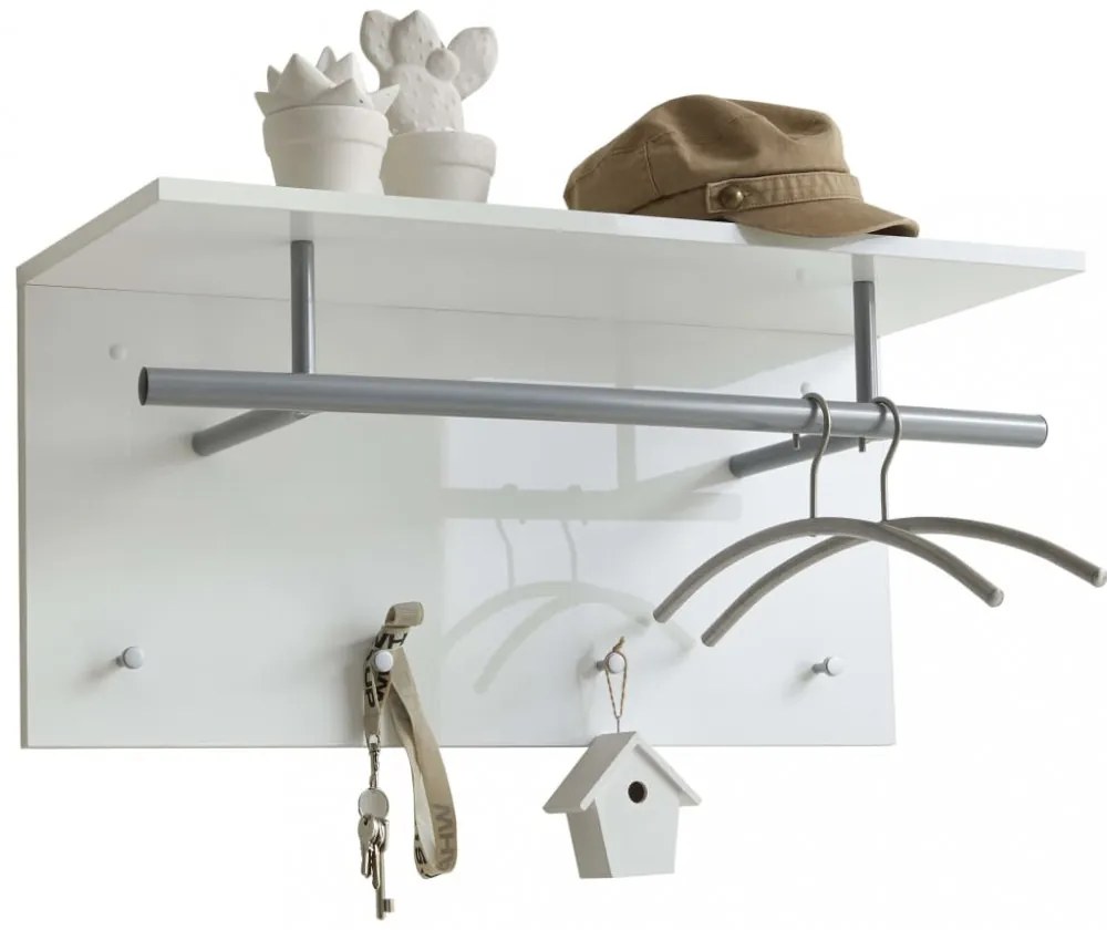 Fmd fehér falra szerelhető fogas 72 x 29,3 x 34,5 cm