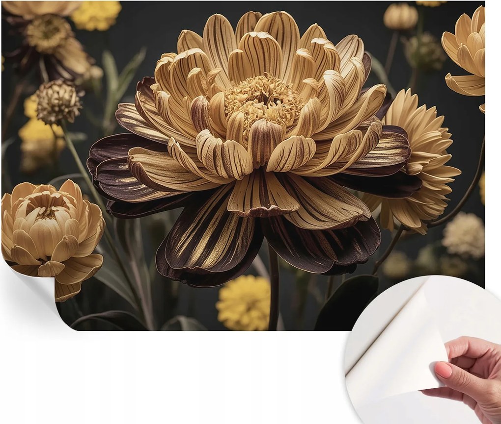 Öntapadós Stílusos Dekoratív Fotótapéta Virágos elegancia 152x104 cm