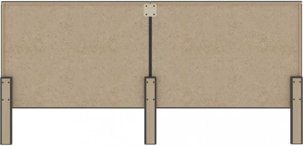 sötétszürke szövet steppelt fejvég 200 x 200 cm