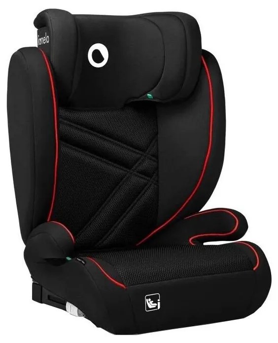 Lionelo - Autósülés HUGO i-Méret 100-150 cm fekete/piros