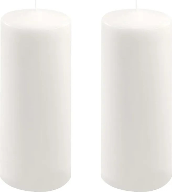 Gyertya készlet 25 cm Ø 10 cm 2 db fehér