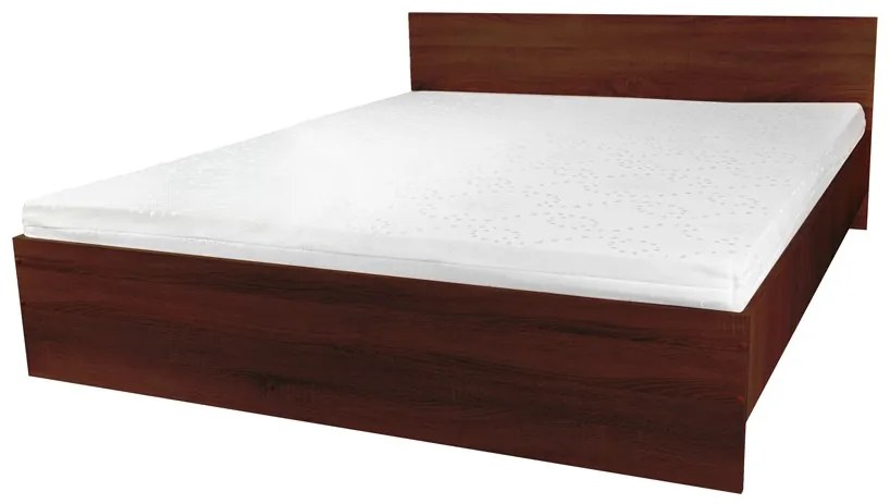 Pietro II NEW Kétszemélyes ágykeret 160x200, ágyráccsal, Aloe Vera III NEW matraccal, wenge NA