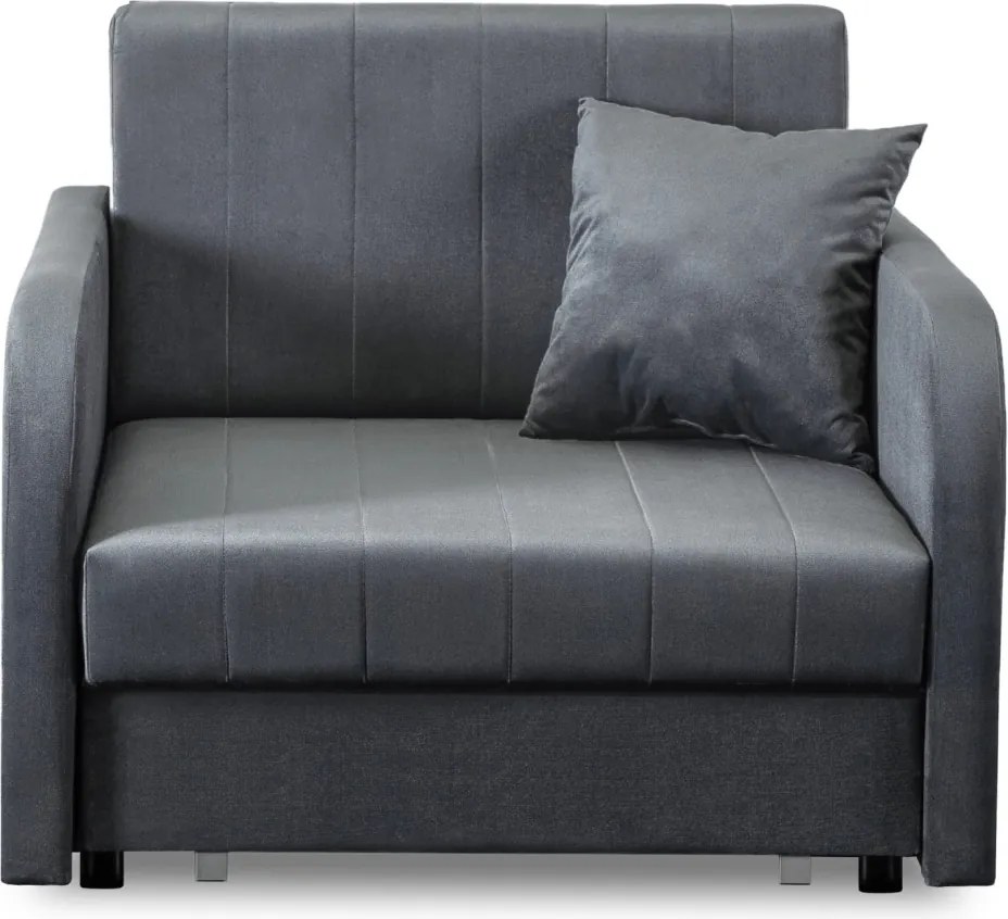 Egyszemélyes ágyazható fotel szürke, VERO