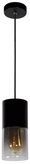 Lucide 74410/01/65 - Csillár zsinóron ZINO 1xE27/60W/230V fekete