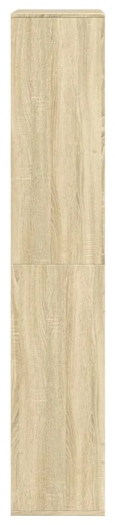 sonoma tölgy színű szerelt fa könyvespolc 100 x 33 x 175 cm